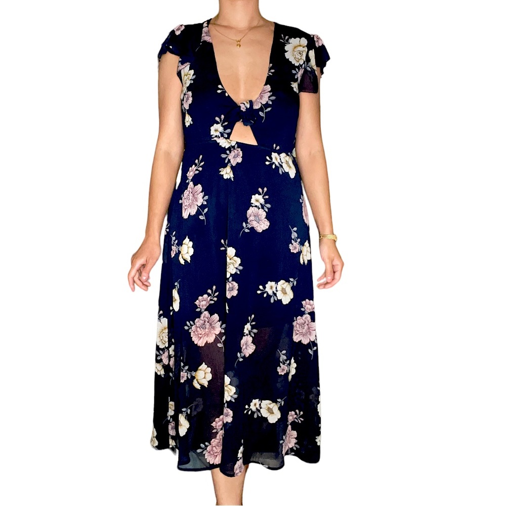 Floral Mid Length Dress